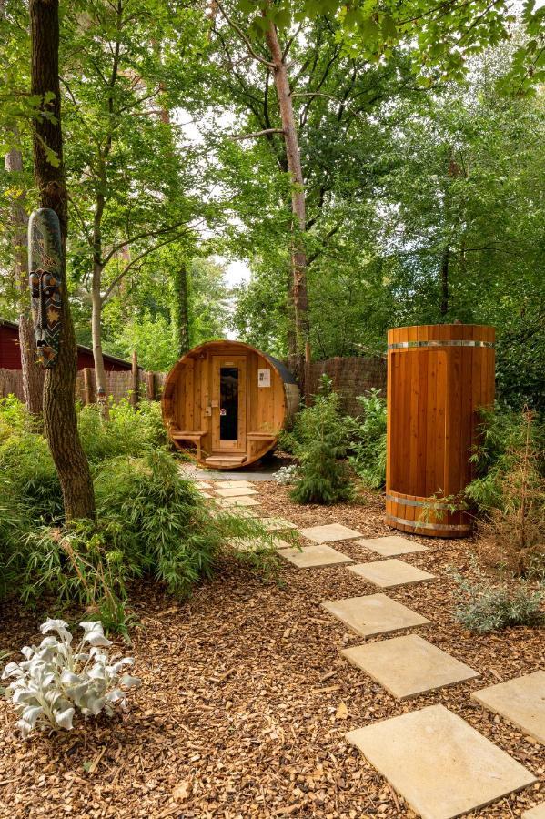 Zen-Bungalow No 4 Met Sauna En Hottub Rheezerveen Exterior photo